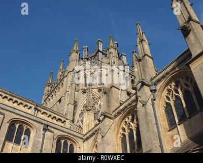 Cattedrale di Ely (ex chiesa di St Etheldreda e di San Pietro e la chiesa della Santa e indivisa Trinità) in Ely, Regno Unito Foto Stock