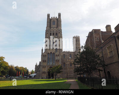 Cattedrale di Ely (ex chiesa di St Etheldreda e di San Pietro e la chiesa della Santa e indivisa Trinità) in Ely, Regno Unito Foto Stock