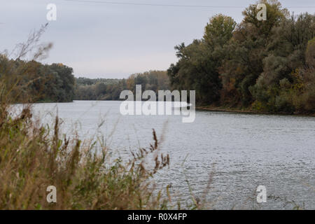 Il fiume Tisza in Ungheria Foto Stock