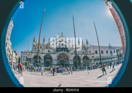 Piazza San Marco a Venezia, Italia Foto Stock