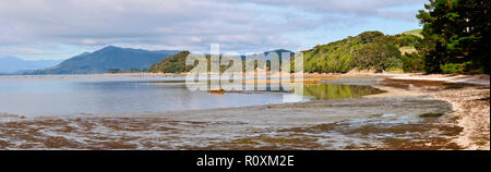 Intorno alla Nuova Zelanda - Farewell Spit - panorama Foto Stock