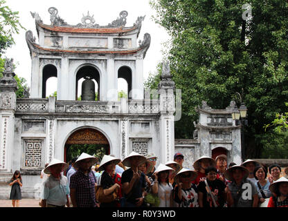 Tempio della Letteratura (Văn Miếu), Hanoi, Vietnam Foto Stock