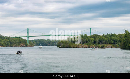 Ponte tra Stati Uniti e Canada, le Mille Isole Foto Stock