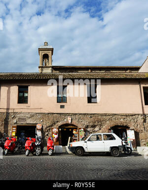 Edifici dalla Basilica di Santa Anastasia al Palatino. Foto Stock
