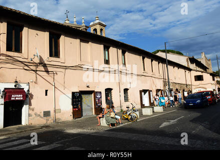 Edifici dalla Basilica di Santa Anastasia al Palatino. Foto Stock