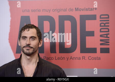 Madrid, Madrid, Spagna. 7 Nov, 2018. Paco Leon assiste 'Arde Madrid' Premiere a Callao cinema il 7 novembre 2018 a Madrid, Spagna Credit: Jack Abuin/ZUMA filo/Alamy Live News Foto Stock