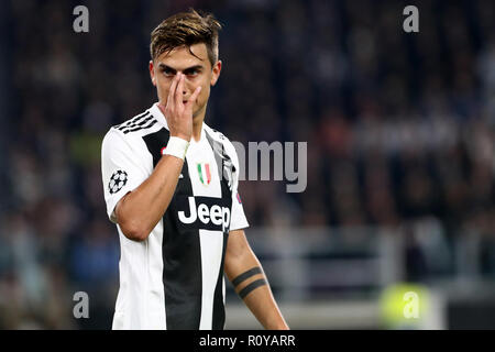 Torino, Italia. Il 7 novembre 2018. Paulo Dybala della Juventus FC durante la UEFA Champions League Group H match tra Juventus FC e Manchester United FC. Credito: Marco Canoniero/Alamy Live News Foto Stock