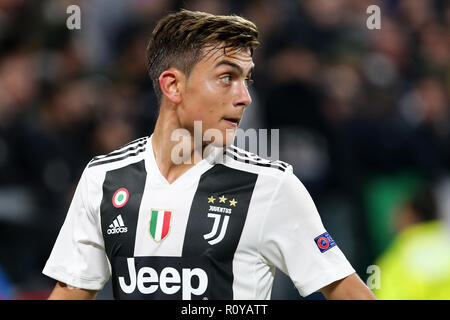 Torino, Italia. Il 7 novembre 2018. Paulo Dybala della Juventus FC durante la UEFA Champions League Group H match tra Juventus FC e Manchester United FC. Credito: Marco Canoniero/Alamy Live News Foto Stock