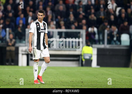 Torino, Italia. Il 7 novembre 2018. Cristiano Ronaldo della Juventus FC durante la UEFA Champions League Group H match tra Juventus FC e Manchester United FC. Credito: Marco Canoniero/Alamy Live News Foto Stock