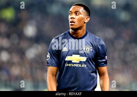 Torino, Italia. Il 7 novembre 2018. Anthony Martial di Manchester United Fc durante la UEFA Champions League Group H match tra Juventus FC e Manchester United FC. Credito: Marco Canoniero/Alamy Live News Foto Stock