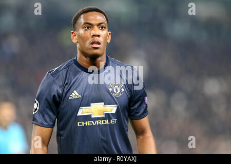 Torino, Italia. Il 7 novembre 2018. Anthony Martial di Manchester United Fc durante la UEFA Champions League Group H match tra Juventus FC e Manchester United FC. Credito: Marco Canoniero/Alamy Live News Foto Stock