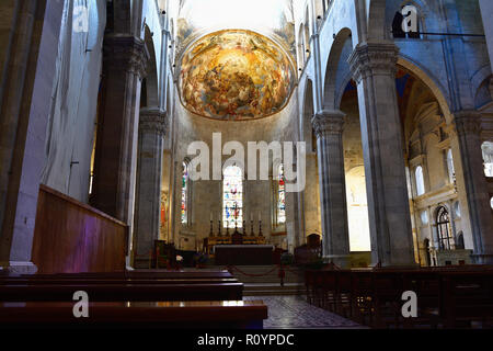 Navata della Cattedrale di San Martino. Lucca e provincia di Lucca, Toscana, Italia, Europa Foto Stock