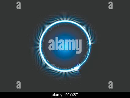 Tecnologia futurismo astratto interfaccia intelligente sistema vettore background design Illustrazione Vettoriale