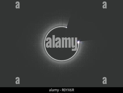 Tecnologia futurismo astratto di un sistema di interfaccia background design vettoriali Illustrazione Vettoriale