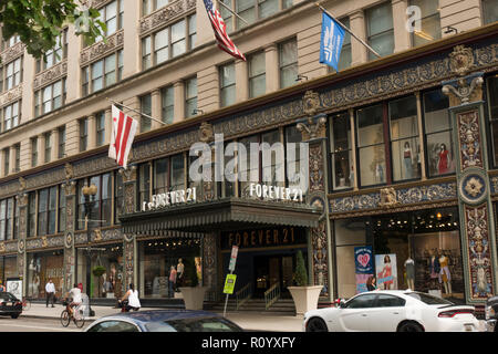 Per sempre 21 store Washington DC Foto Stock