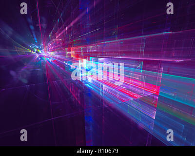 La tecnologia del futuro di sfondo - abstract generati digitalmente imag Foto Stock