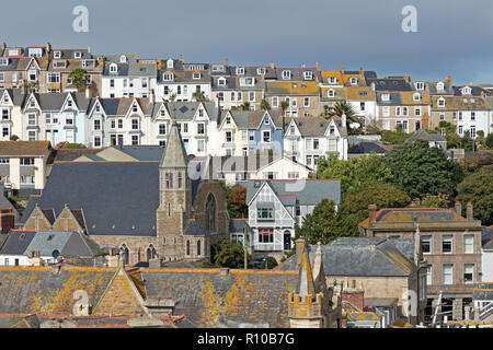 Case, St. Ives, Cornwall, Inghilterra, Gran Bretagna Foto Stock