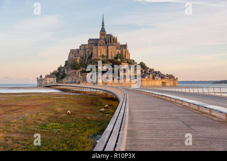 Mont Saint Michel, Francia. Foto Stock