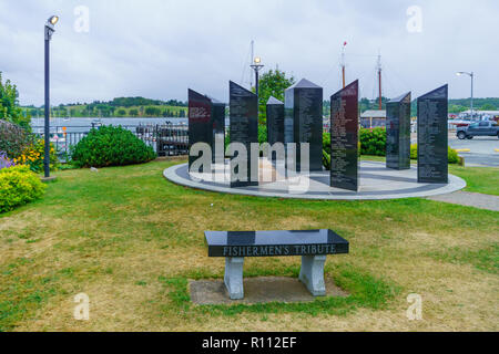 Lunenburg, Canada - 22 Settembre 2018: Monumento ai pescatori perso, in Lunenburg, Nova Scotia, Canada Foto Stock