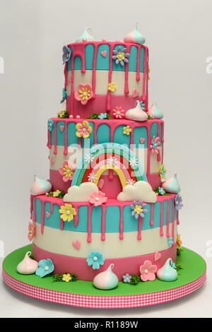 Novità per bambini torta di compleanno Foto Stock