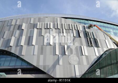 Tottenham,Tottenhams nuovo stadio,White Hart Lane,N17,hotspur,football,sviluppo,Novembre 2018,costruzione,stadium,calcio,contrafforti,,premier league,costruito Foto Stock