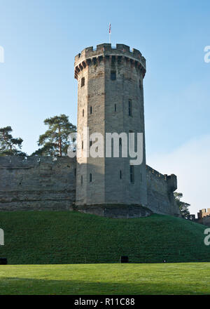 Ragazzi torre del Castello di Warwick, Warwick, Inghilterra. Foto Stock