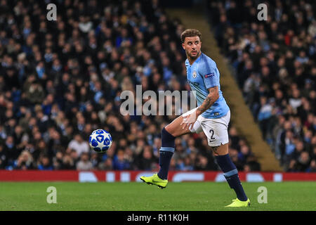 Il 7 novembre 2018, lo Stadio Etihad, Londra, Inghilterra; la UEFA Champions League, Manchester City v Shakhtar Donetsk ; credito: Mark Cosgrove/news immagini Foto Stock