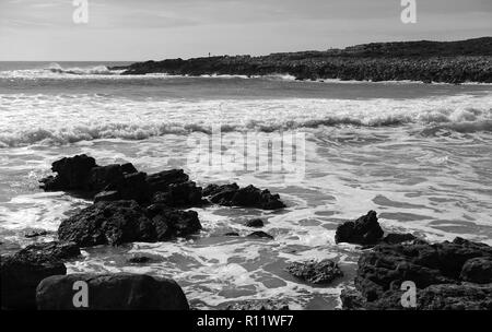 Praia do ingrina in inverno Foto Stock