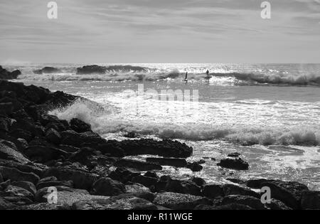 Praia do ingrina in inverno Foto Stock