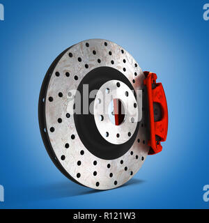 Auto freno a disco 3d illustrazione Foto Stock