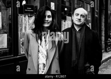 Archivi 80ies: Lio e Michel Blanc, catturato a Lione, Francia Foto Stock