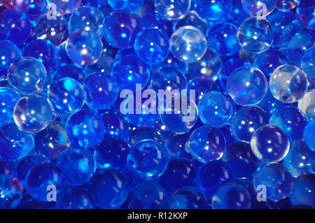 Abstract brillante lucido bolle blu,gel,texture,pattern,dettaglio Foto Stock