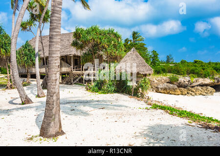 Abbandonato resort. Zanzibar, Tanzania. Foto Stock