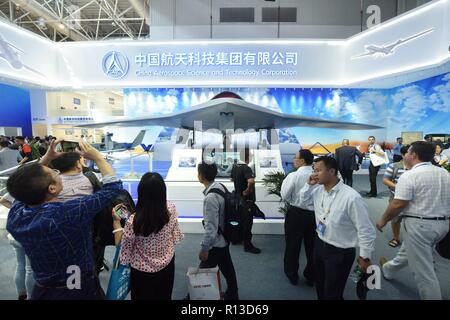 Zhuhai, Cina. 08 Nov, 2018. Il CH-7 aereo può essere visto a Zhuhai Air Show 2018 di Zhuhai, Cina del sud della provincia di Guangdong. Credito: SIPA Asia/Pacific Press/Alamy Live News Foto Stock