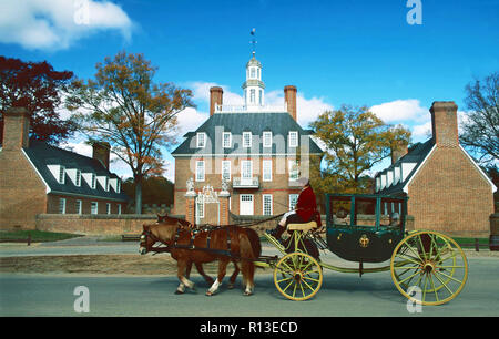 Palazzo del Governatore,Colonial Williamsburg, Virginia Foto Stock