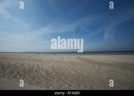 Il paesaggio di Praia de Carnota beach, Galizia, Spagna. Foto Stock