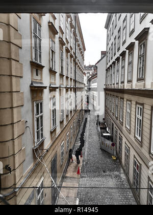 Vienna, Austria - 1 Novembre 2018 - Consente di visualizzare le strade di Vienna nel centro della città Foto Stock