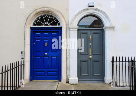 Porte georgiana a Dublino, Irlanda Foto Stock