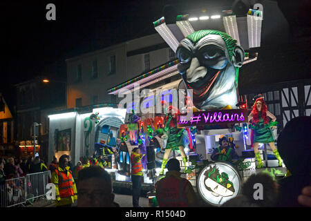 Bridgwater carnevale 2018. Somerset Carnevali. Inghilterra, Regno Unito Foto Stock