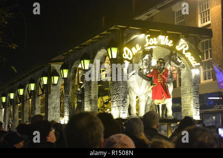 Bridgwater carnevale 2018. Somerset Carnevali. Inghilterra, Regno Unito Foto Stock