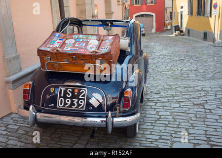 Fiat Topolino, 1948, oldtimer, Volkach, bassa Franconia, Baviera, Germania Foto Stock