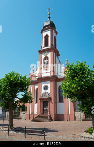 Chiesa di Santa Cecilia, Heusenstamm, Hesse, Germania Foto Stock