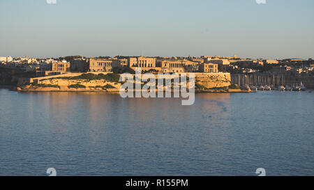 Vista da la Valletta, Malta Foto Stock