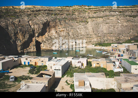 Mare interno a San Lawrenz, Gozo, Malta Foto Stock