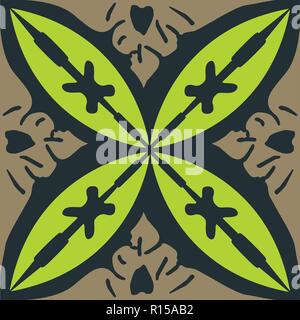 Il Marocchino decorativi murali design pattern senza giunture. Piastrelle da pavimento. Collezione patchwork pattern. Perfetto per la stampa su tessuto, piastrelle in ceramica Illustrazione Vettoriale