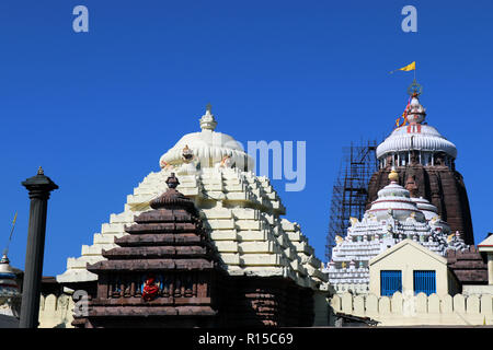 Shree Jagannatha tempio di Puri è un importante tempio indù dedicato al Signore Jagannatha situato sulla costa orientale dell'India nello stato di Odisha Foto Stock