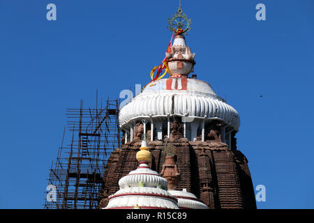 Shree Jagannatha tempio di Puri è un importante tempio indù dedicato al Signore Jagannatha situato sulla costa orientale dell'India nello stato di Odisha Foto Stock