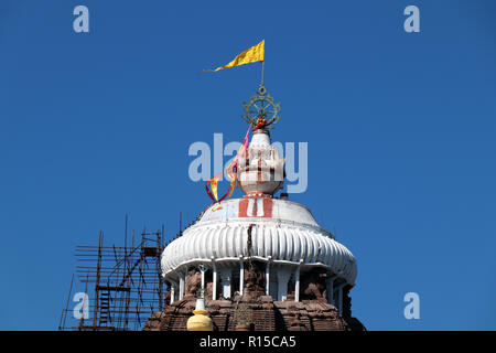 Shree Jagannatha tempio di Puri è un importante tempio indù dedicato al Signore Jagannatha situato sulla costa orientale dell'India nello stato di Odisha Foto Stock