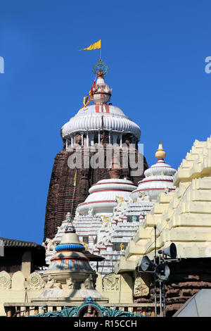 Shree Jagannatha tempio di Puri è un importante tempio indù dedicato al Signore Jagannatha situato sulla costa orientale dell'India nello stato di Odisha Foto Stock