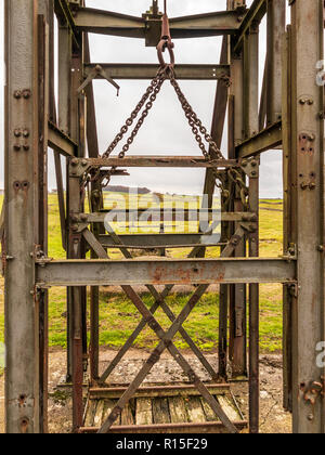 La pressione atmosferica rimane di gazza miniera sono uno dei migliori luoghi da visitare nel Peak District e uno dei top patrimonio industriale siti in Derbys Foto Stock